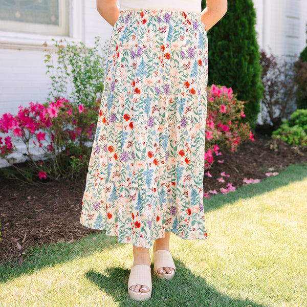 Floral Whimsy Skirt, Floral