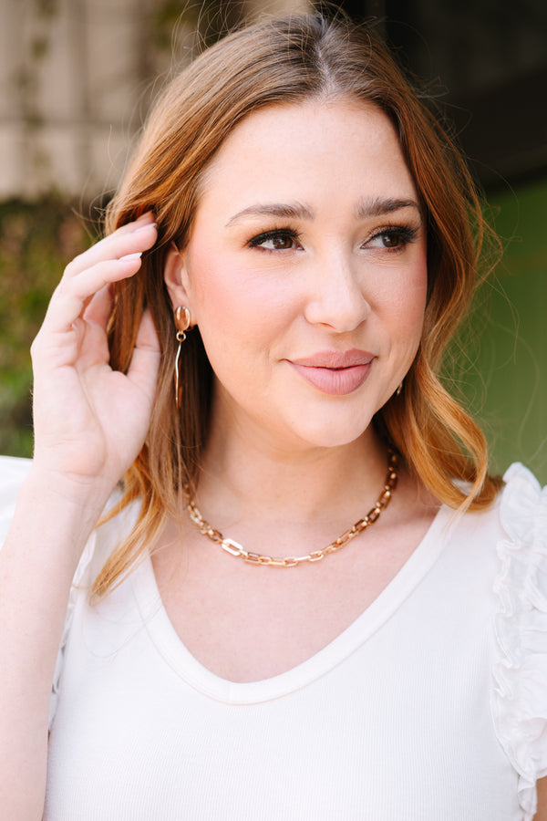 Chic Soul plus size clothing, gold link necklace 