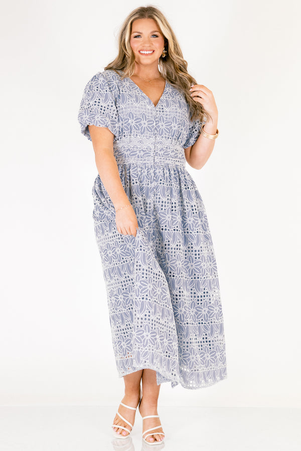 It's A New Day Dress, Ice Blue Chic Soul It's A New Day Dress, Ice Blue Chic Soul