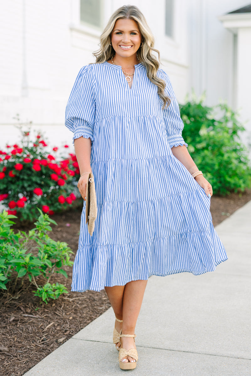 blue and white striped dress plus size Women's Look At You Dress, 50% Polyester Duration:10 Days Black/White Bubble Dress maxi dress for women