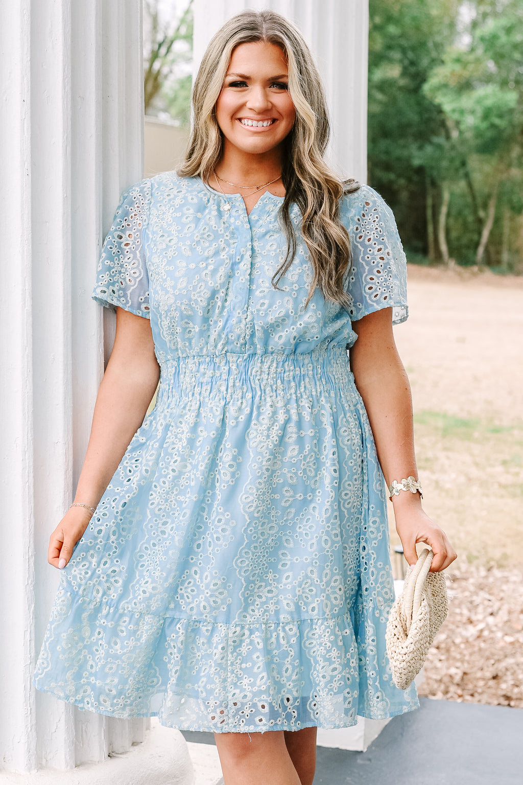 Lush With Life Dress, Baby Blue – Chic Soul