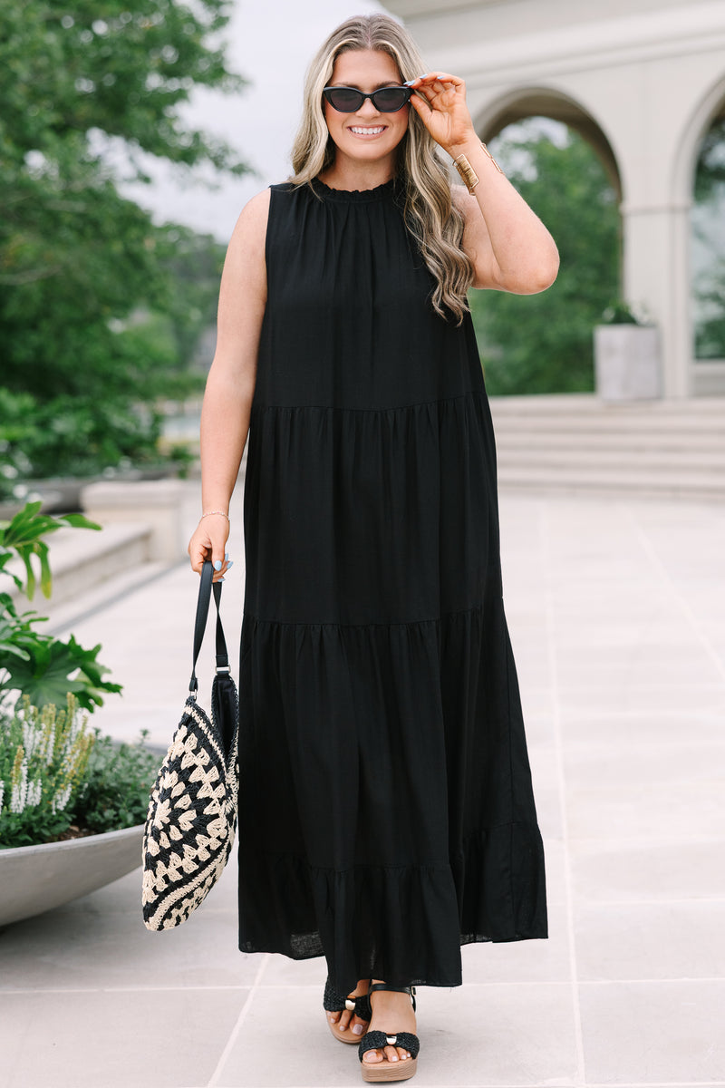Women's Make Your Move Maxi Dress, Black | Size: 1X By Chic Soul Women's Make Your Move Maxi Dress, Black | Size: 1X By Chic Soul