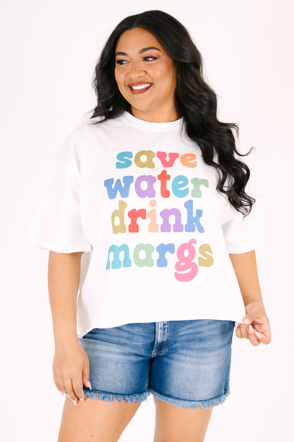 Chic Soul plus size clothing, white cropped tee with 
