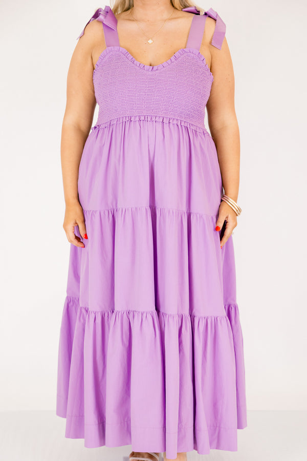 Midnight Garden Dress, Purple