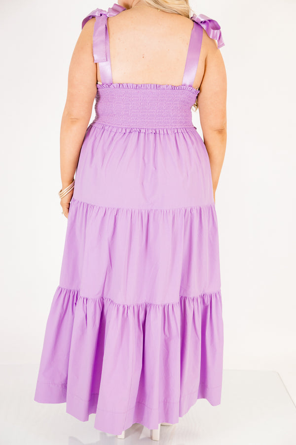Midnight Garden Dress, Purple