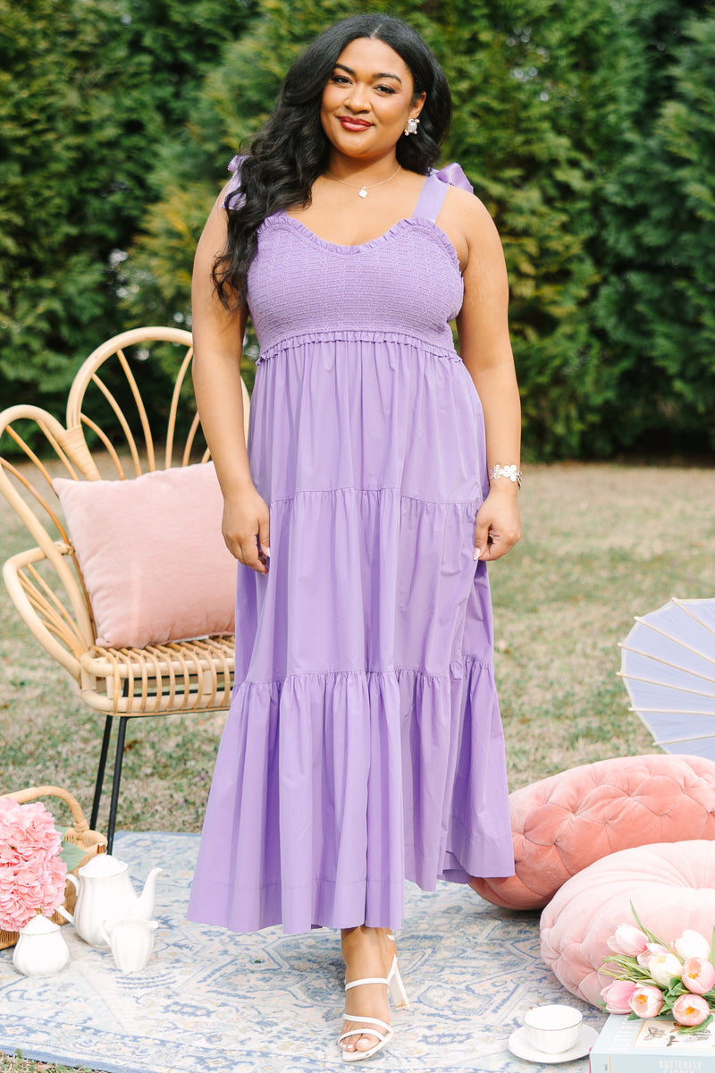 Midnight Garden Dress, Purple – Chic Soul