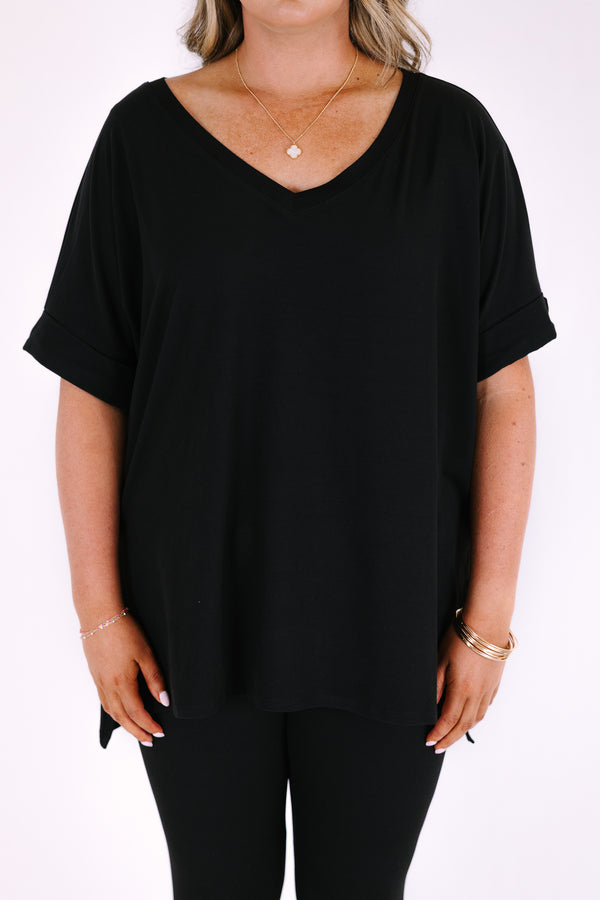 Chic Soul plus size clothing, black comfy lounge wear set