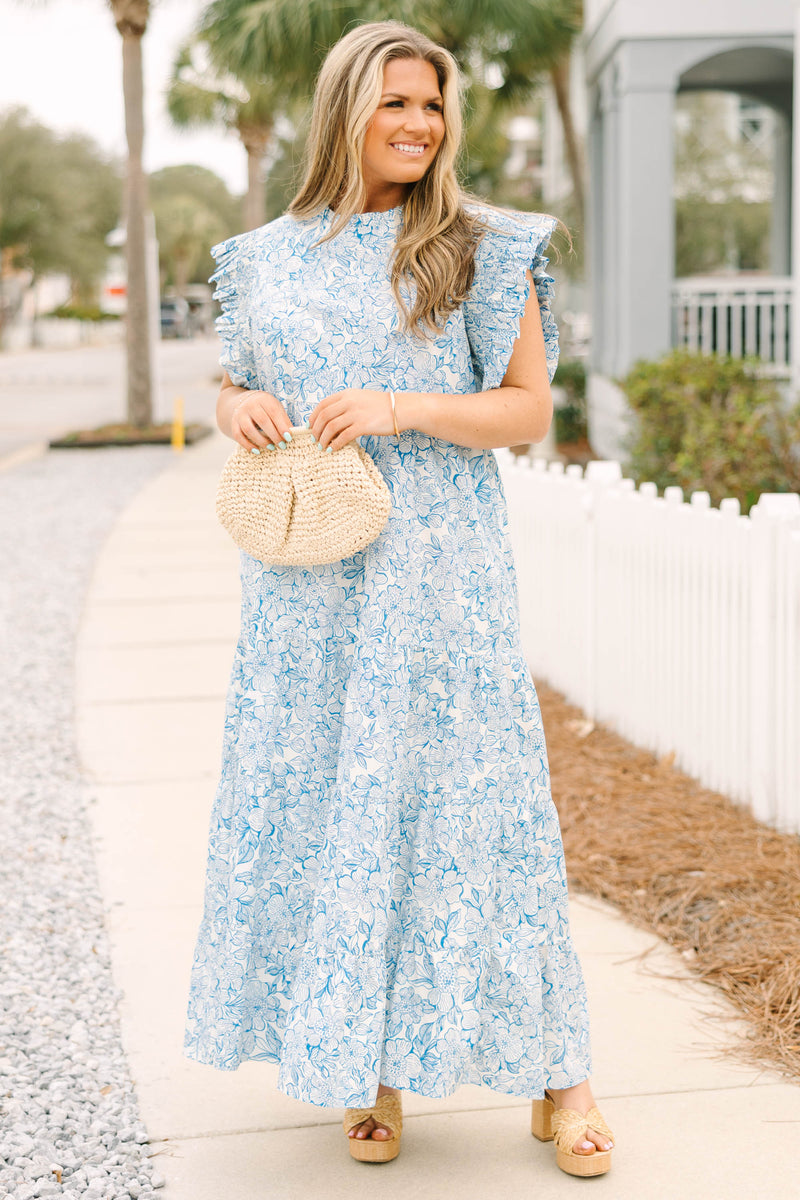 meadows edge maxi dress Women's Mossy Dress, Blue YGroup_gracye this dress is an Kiyonna Women's Lillian Embroidered Color:12