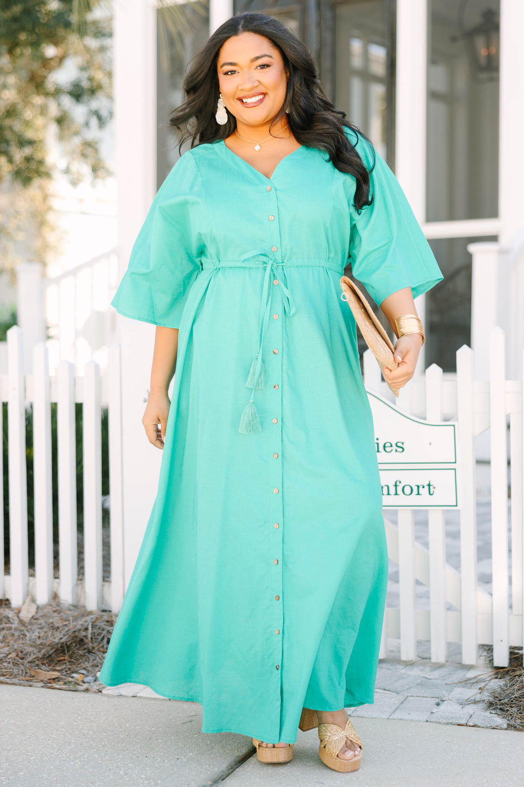 Women's Off To the Islands Dress, Green