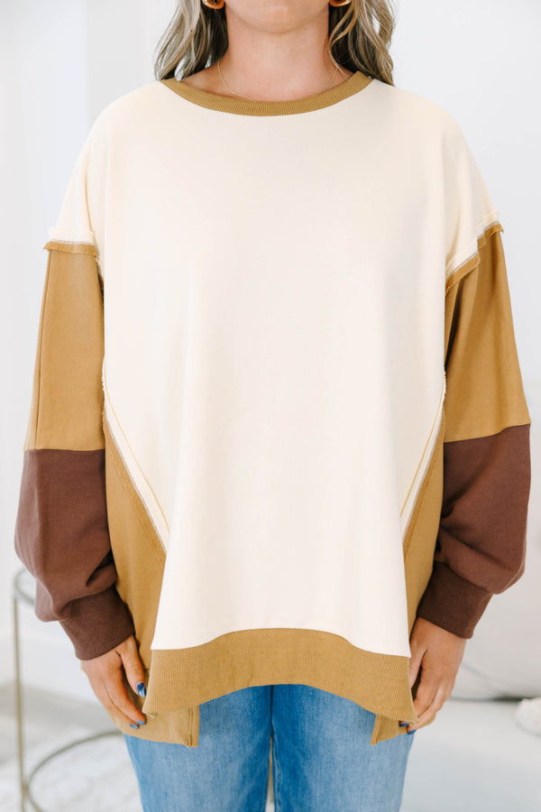 Rising To The Opportunity Pullover, Chocolate