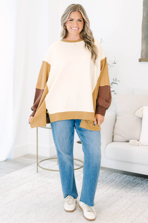 Rising To The Opportunity Pullover, Chocolate
