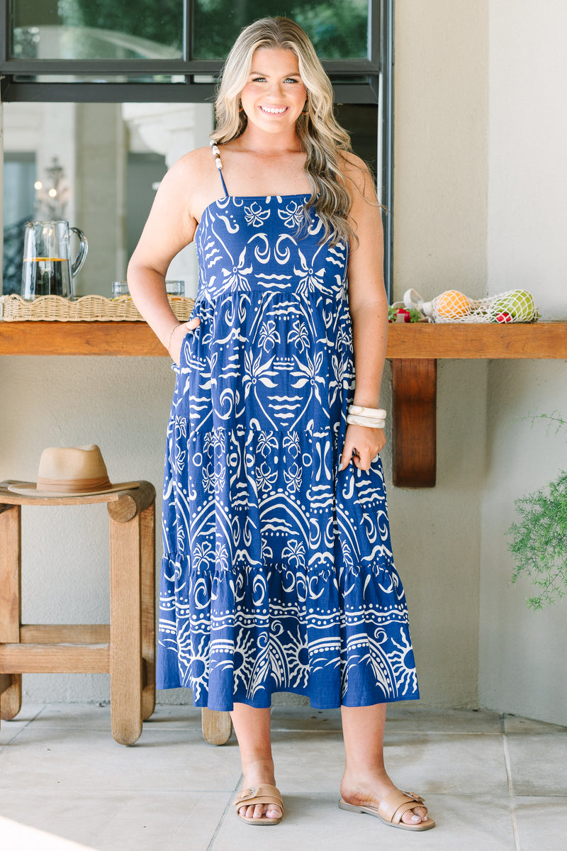 Women's Send Me A Postcard Dress, Blue