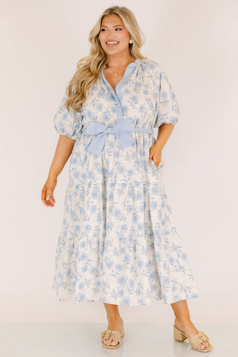 Shades Of The Shore Dress, Baby Blue  Chic Soul