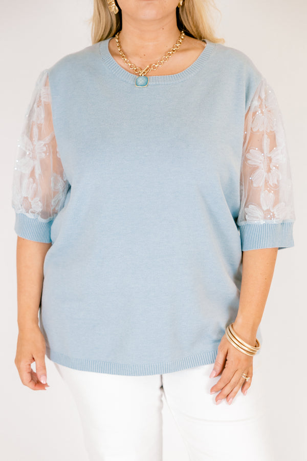 Shine Bright Darling Top, Blue