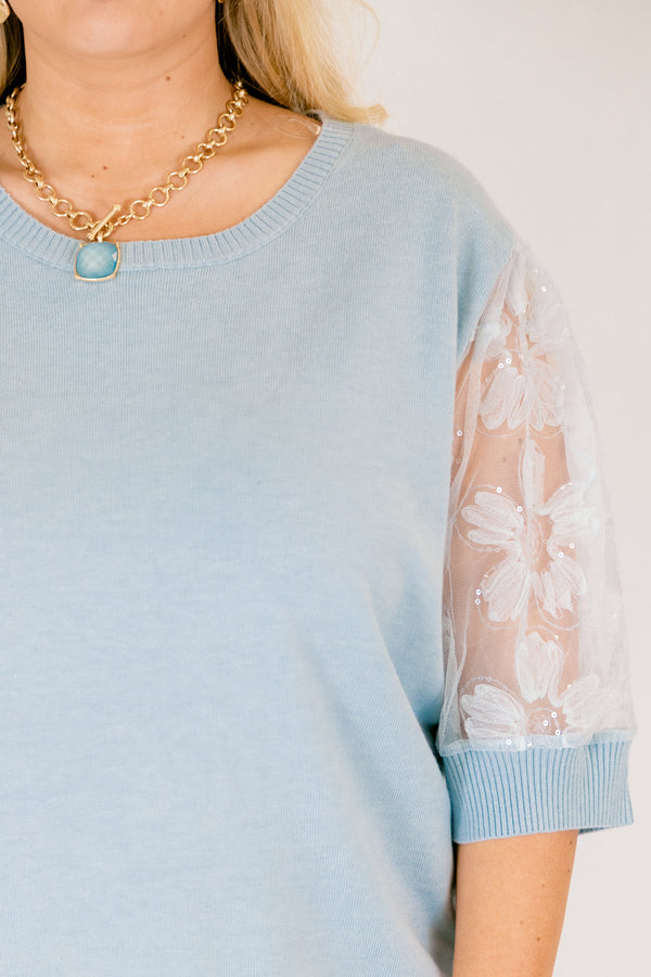 Shine Bright Darling Top, Blue