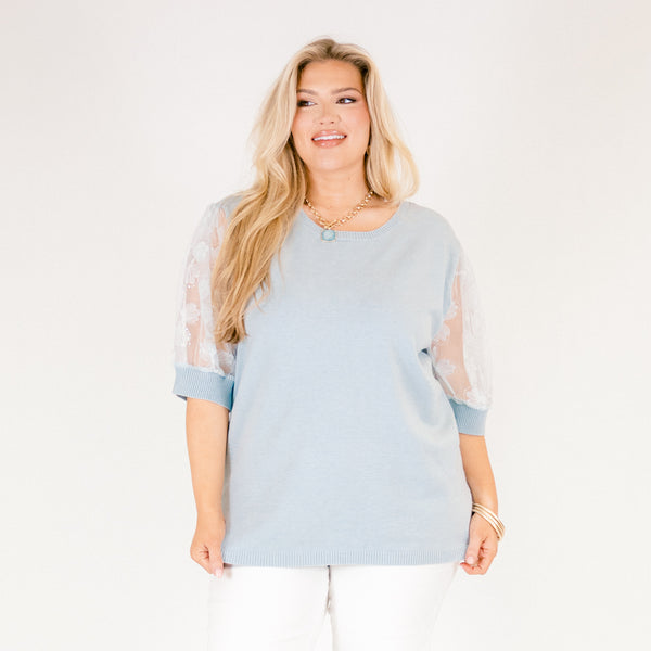 Shine Bright Darling Top, Blue