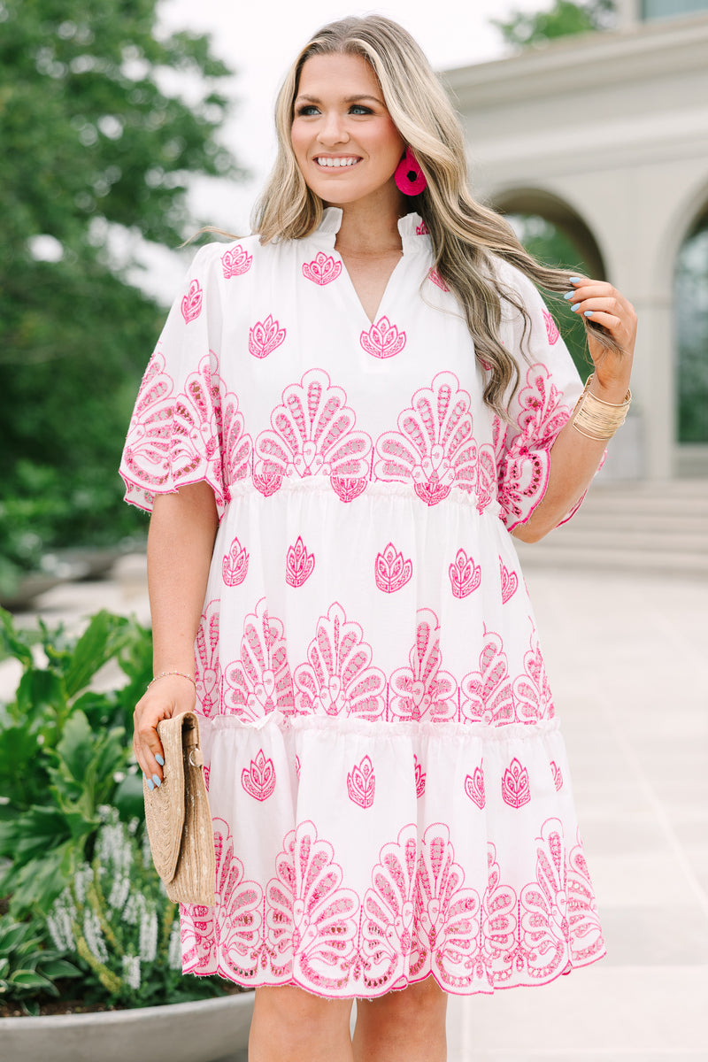 pink babydoll dress womens Women's Soft Chaos Dress, Pink