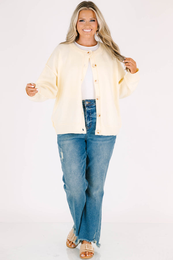 Plus Size vintage wash wide leg jeans with a high waist, distressed details, and frayed hems.