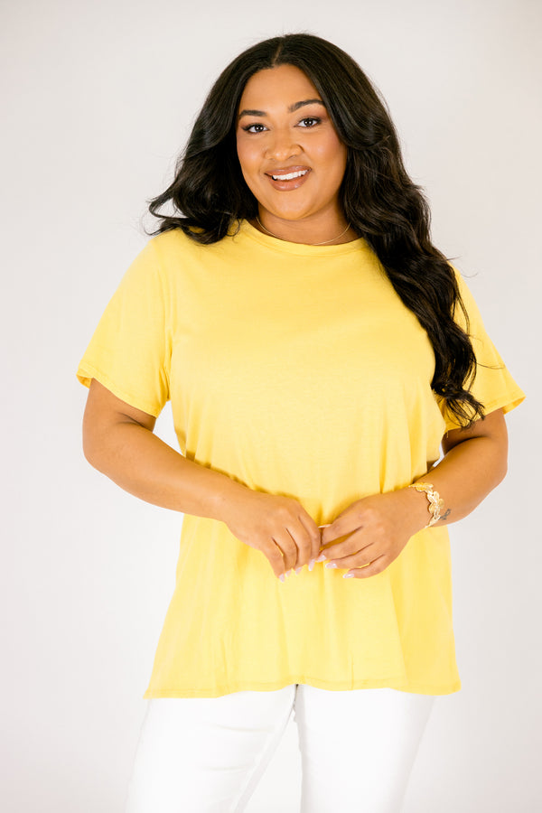 String of Luck Tee, Dusty Banana