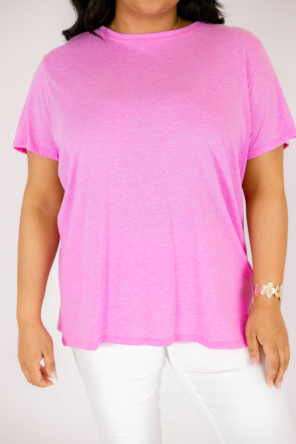 String of Luck Tee, Heather Mauve