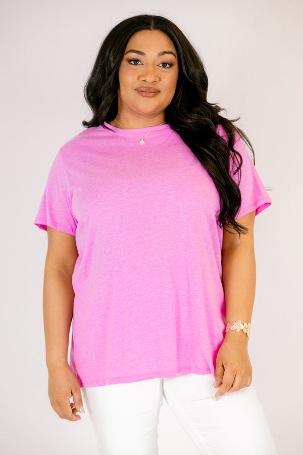 String of Luck Tee, Heather Mauve