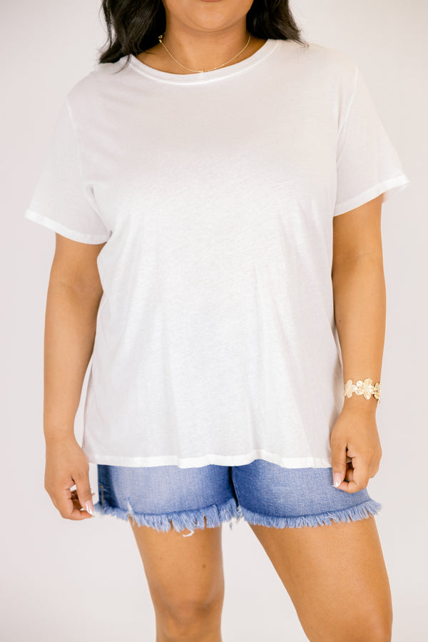 String of Luck Tee, White