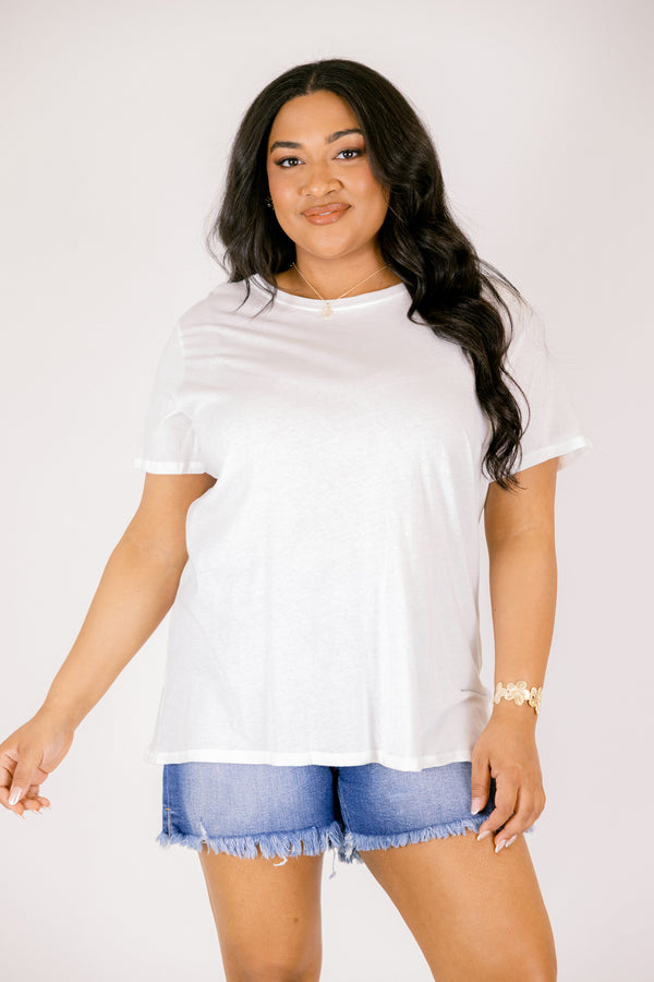 String of Luck Tee, White