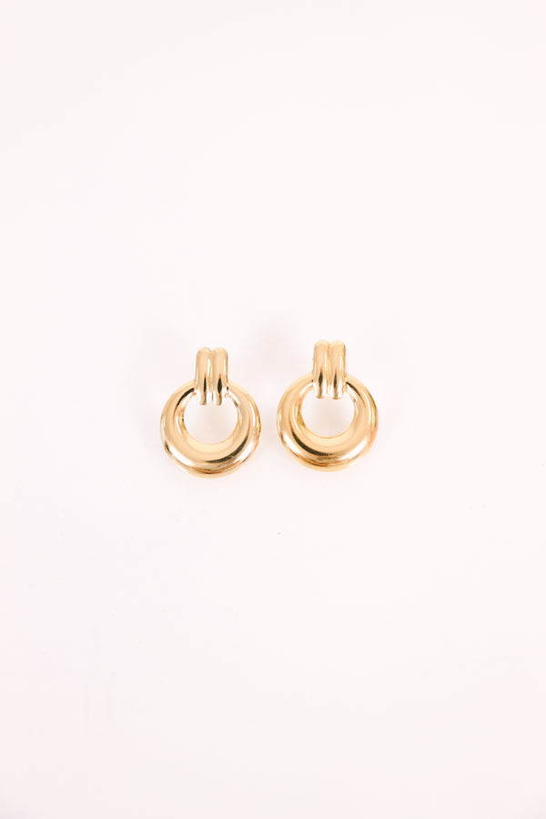 Subtle Shine Earrings, Gold