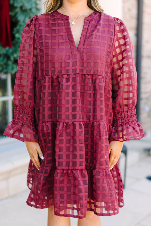 Such A Gift Dress, Burgundy