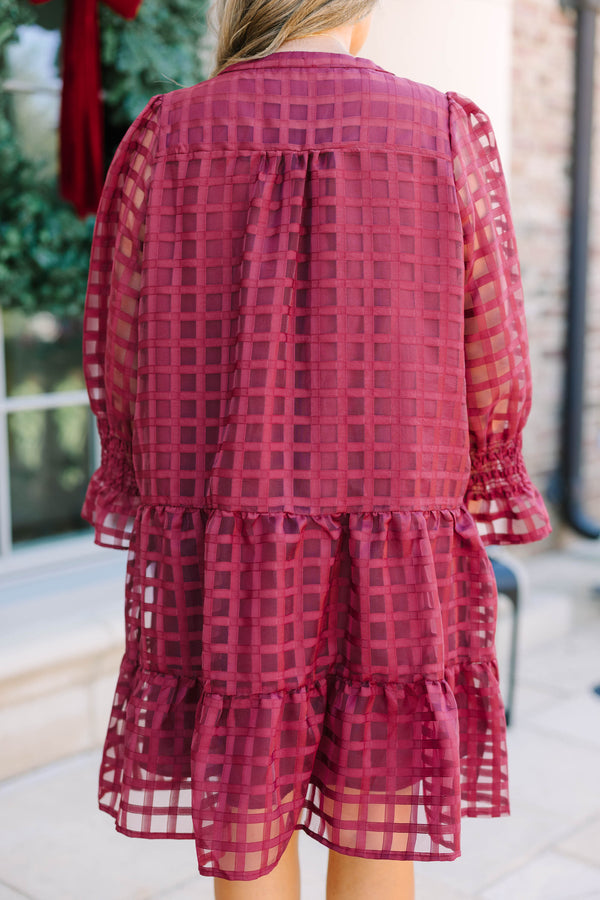 Such A Gift Dress, Burgundy