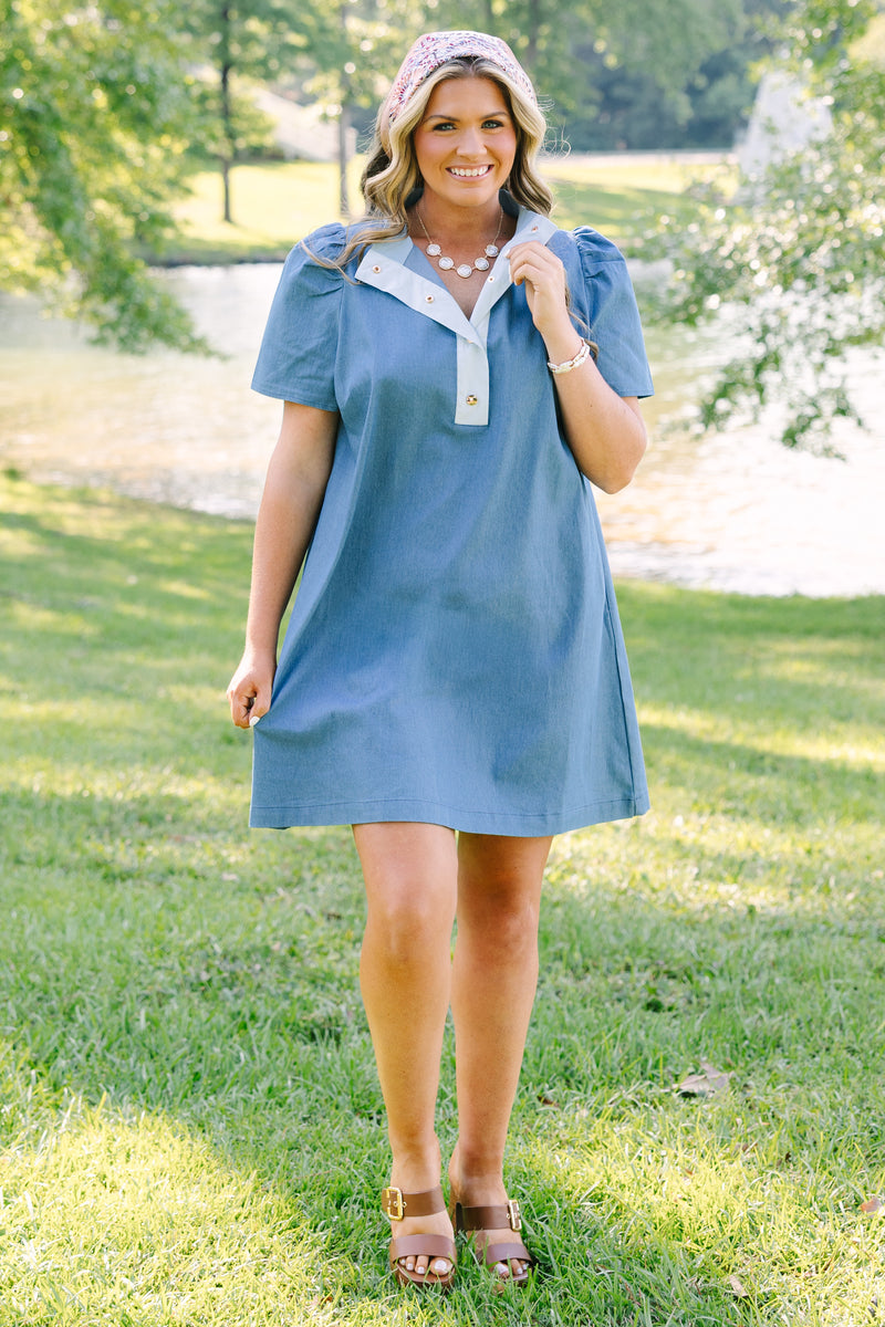 Women's Tell Me To Love Again Dress, Blue