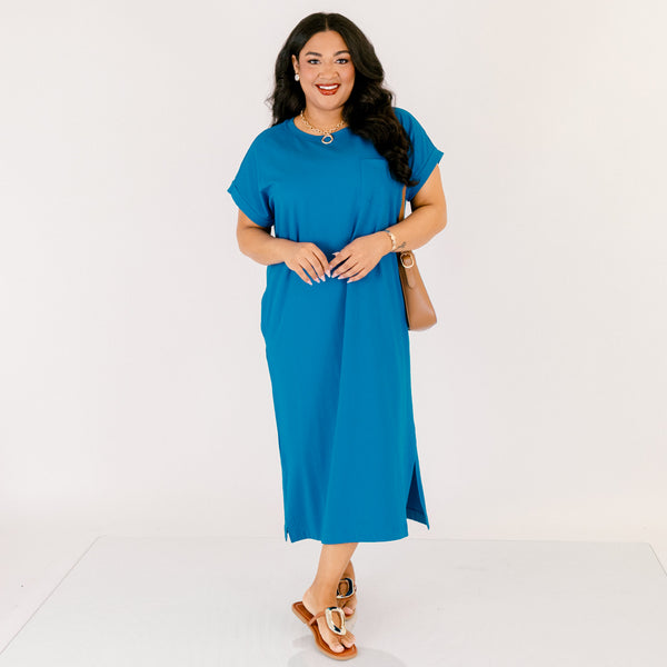 The Done Deal Dress, Ocean Blue