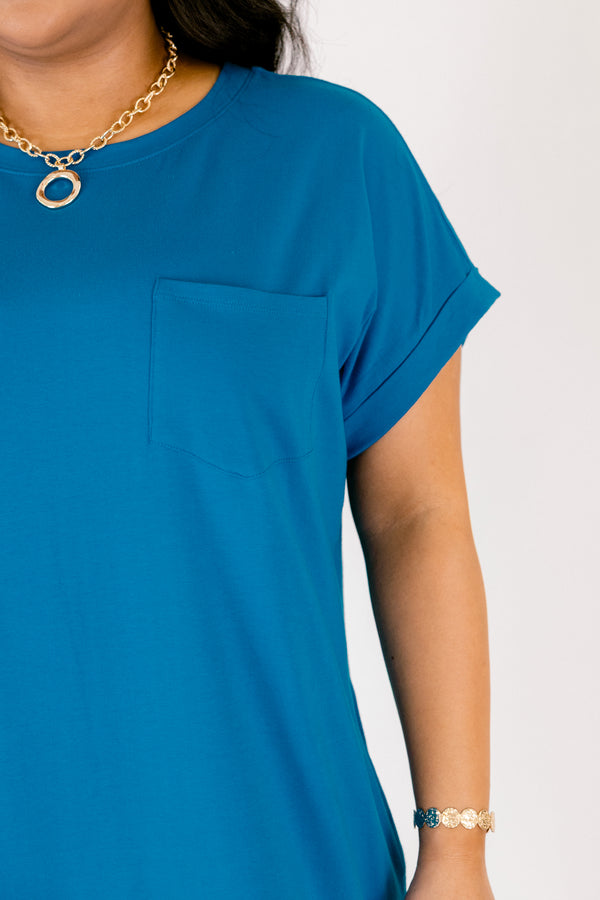 The Done Deal Dress, Ocean Blue