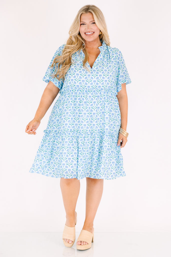 Blue Chic Store The Edge Dress, Light Blue – Chic Soul