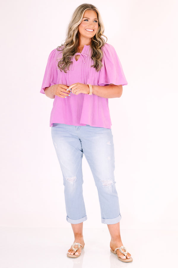 Chic soul plus size clothing, light wash capris with distressed knees and rolled hemline