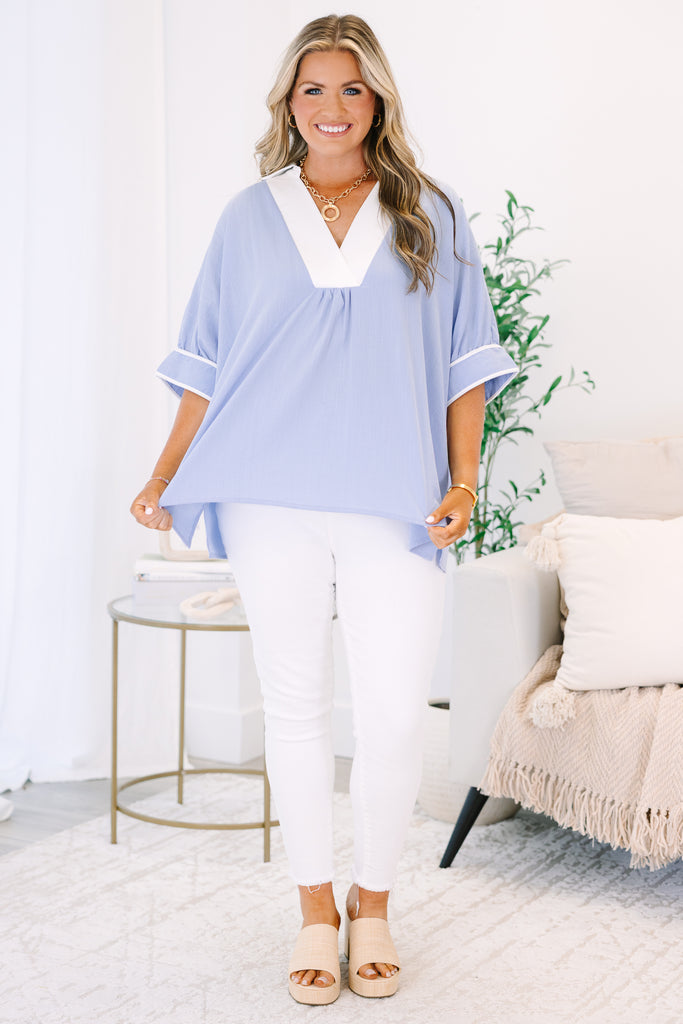 The Perfect Plan Top, Blue – Chic Soul