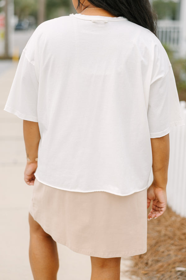 Wild & Loved Vintage Wash Tee, White