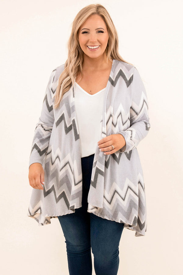 Promise One Thing Cardigan, Gray