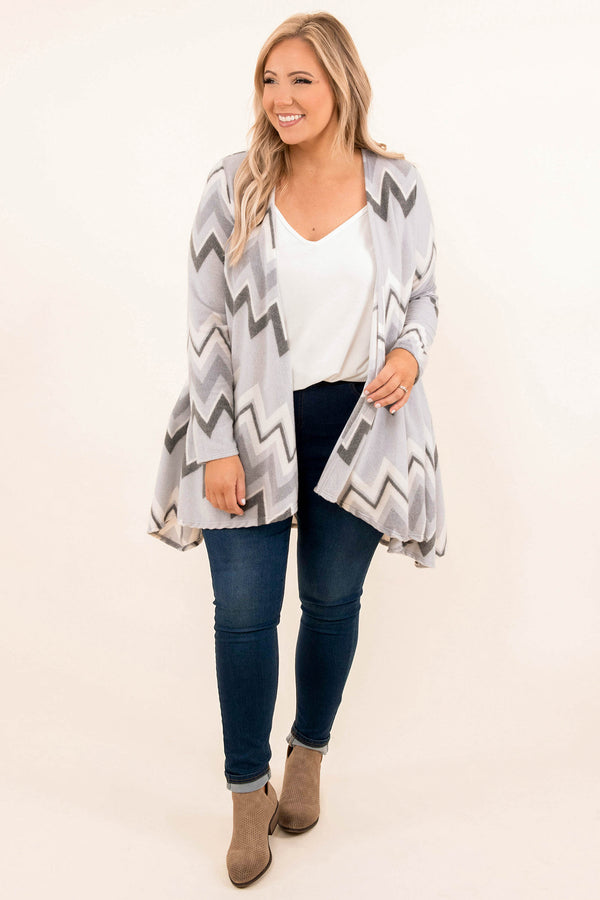 Promise One Thing Cardigan, Gray