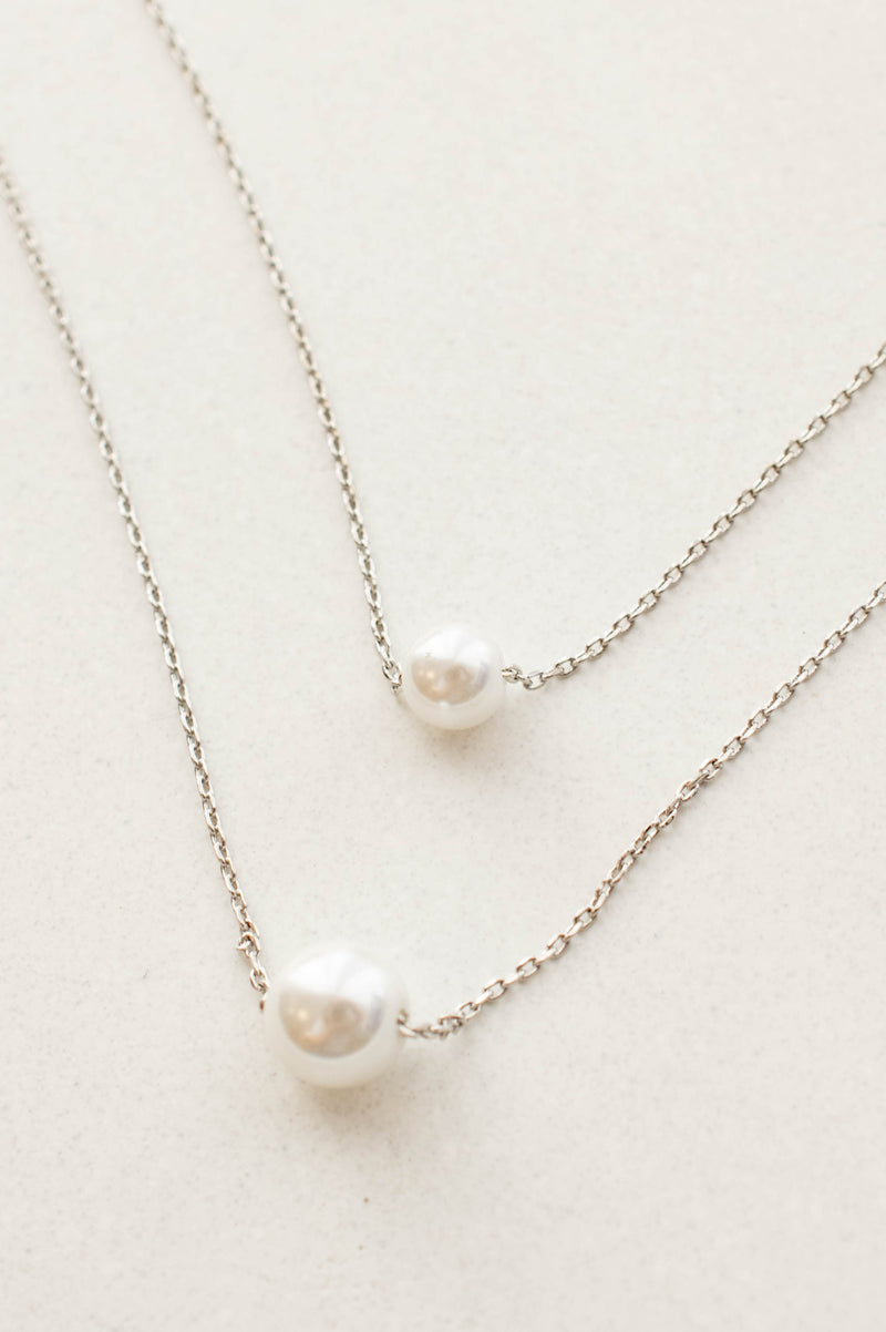 I'm Head Over Pearls For You Necklace, Silver – Chic Soul