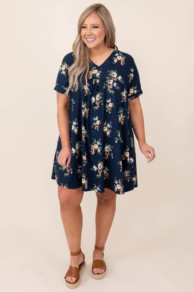 Count The Days Dress, Navy – Chic Soul