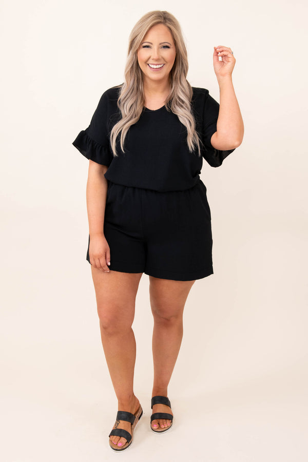 bottom, shorts, black, solid, comfy