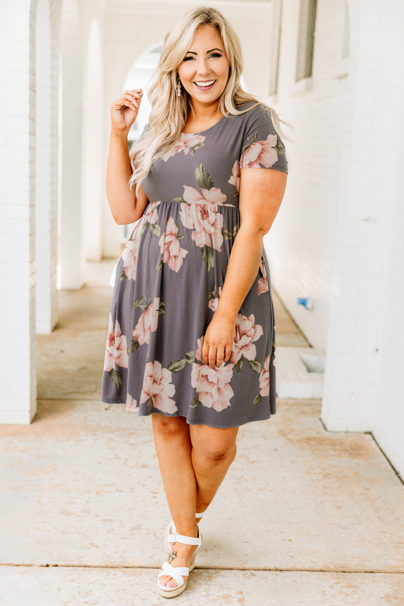 Plus Size Maternity Floral Dresses