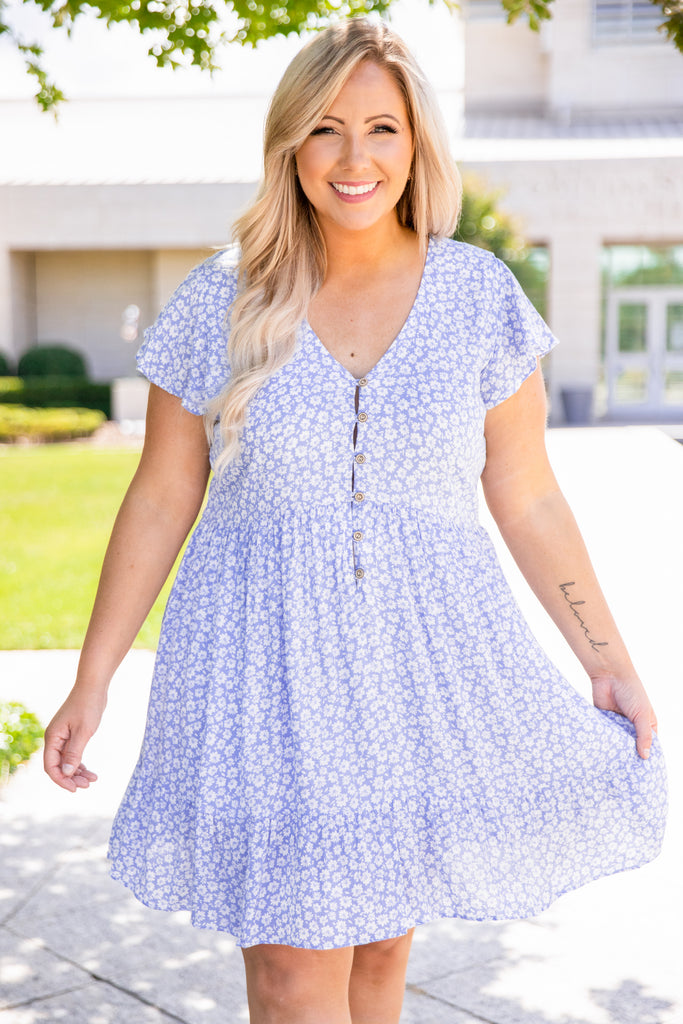 Rare Moments Dress, Blue – Chic Soul