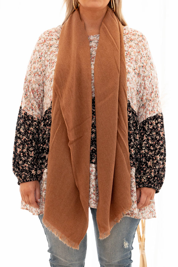 Winter Night Light Scarf, Brown