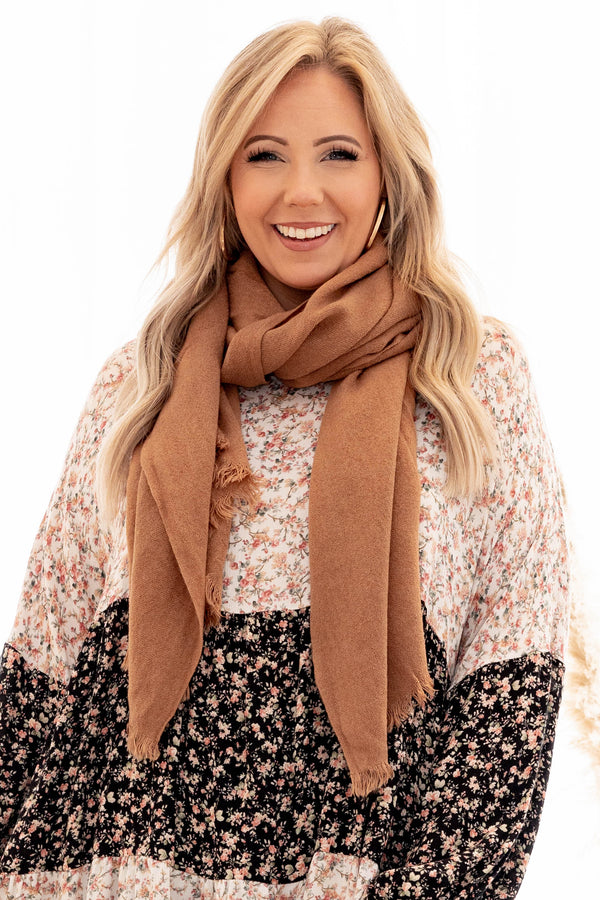Winter Night Light Scarf, Brown