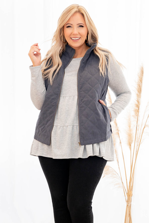 I Want To Break Free Vest, Gunmetal