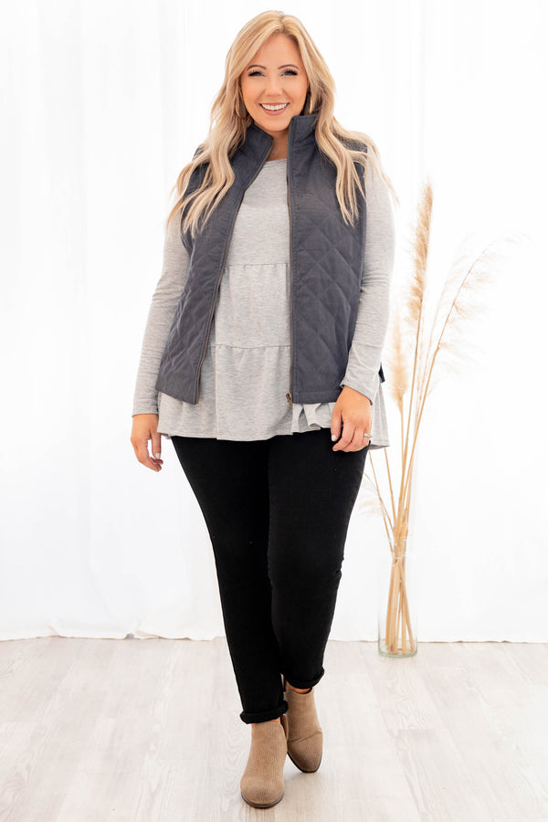 I Want To Break Free Vest, Gunmetal