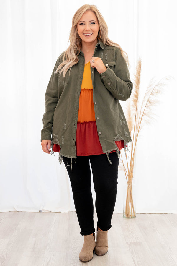 Chill As Can Be Top, Olive