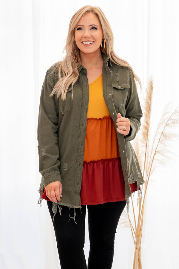 Chill As Can Be Top, Olive